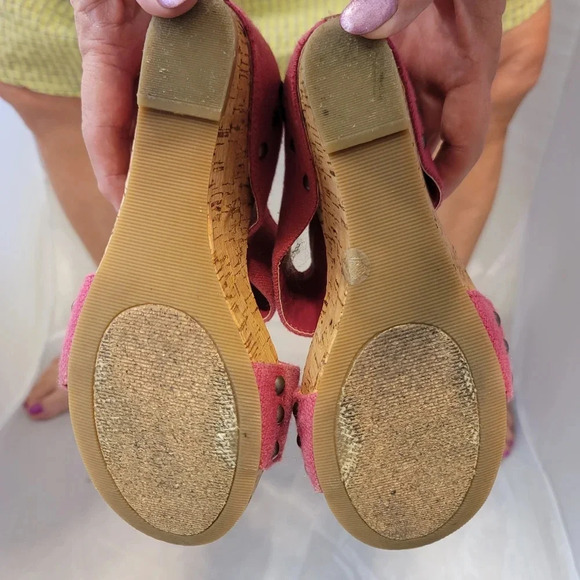 Pink canvas wedge - Picture 10 of 10